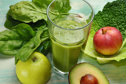 Verde al kiwi e mela